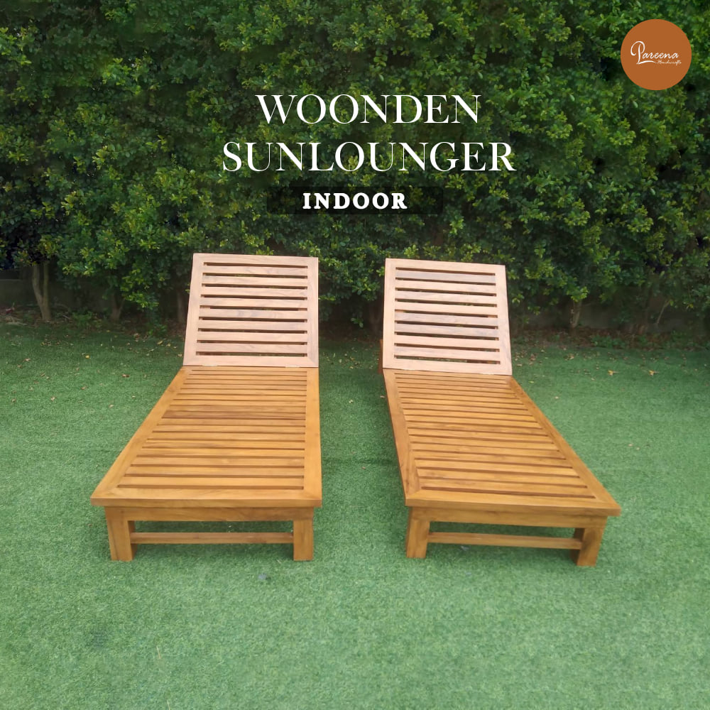 เตียงริมสระไม้สัก PAREENA DECOR รุ่น TEAK WOOD WSL-001 สีสักธรรมชาติ_2